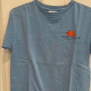 Simply Southern blue short sleeve tee.